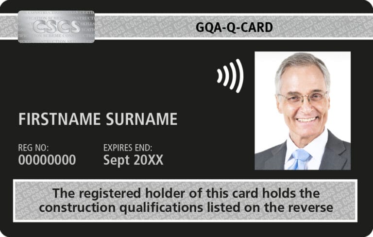 Black CSCS Q-Card